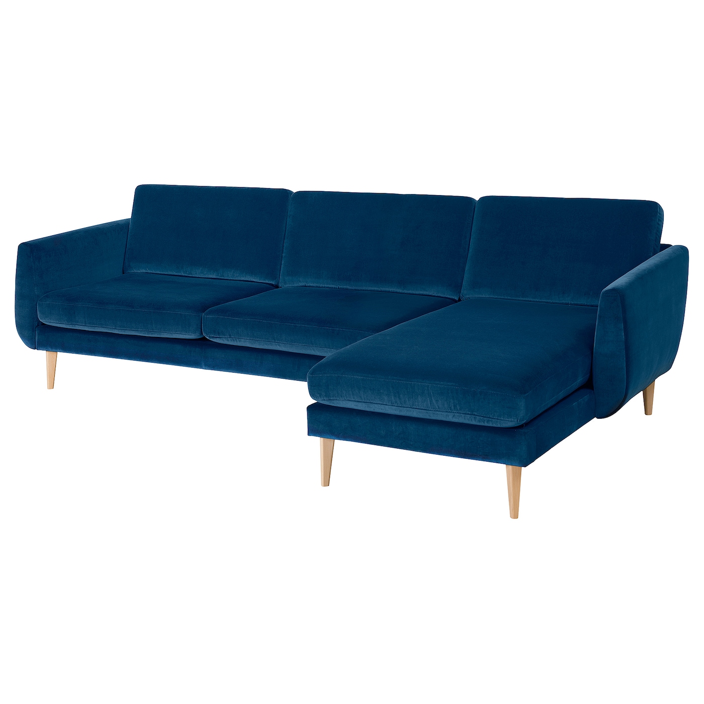 СМЕДСТОРП 4-местный диван + диван, Дюпарп/темно-зелено-синий дуб SMEDSTORP IKEA диван из тика с подушками