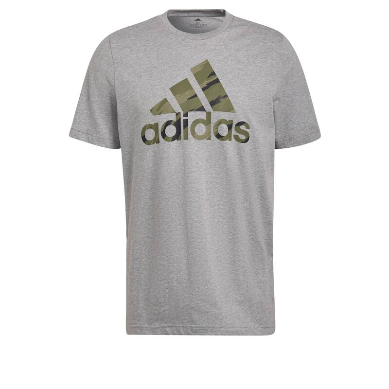 

Футболка Essentials Single Jersey с камуфляжным принтом ADIDAS, цвет gris