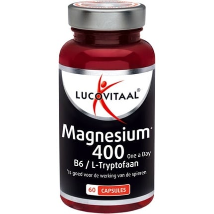 

Lucovitaal Magnesium 400 Пищевая добавка с витамином B6 и L-триптофаном - 60 Капсул