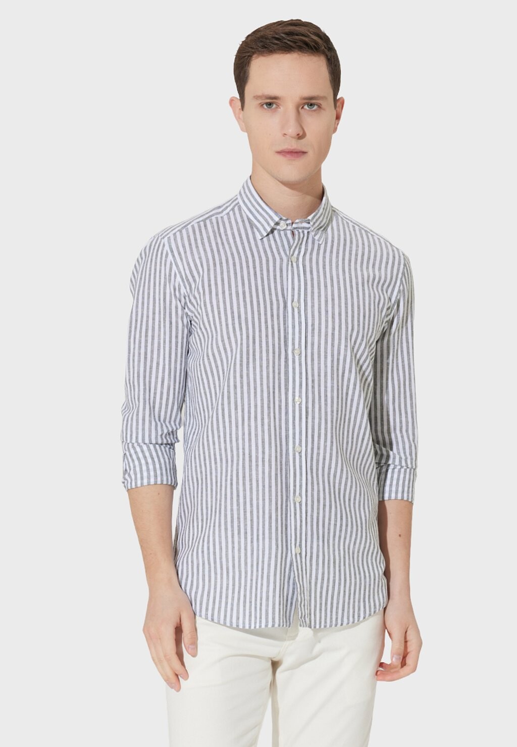 

Рубашка AC&CO / ALTINYILDIZ CLASSICS, цвет Slim Fit Shirt-Linen
