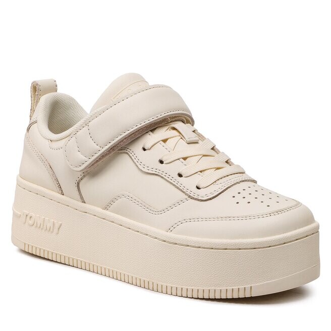 

Кроссовки Tommy Jeans VelcroFlatform, экрю, Бежевый