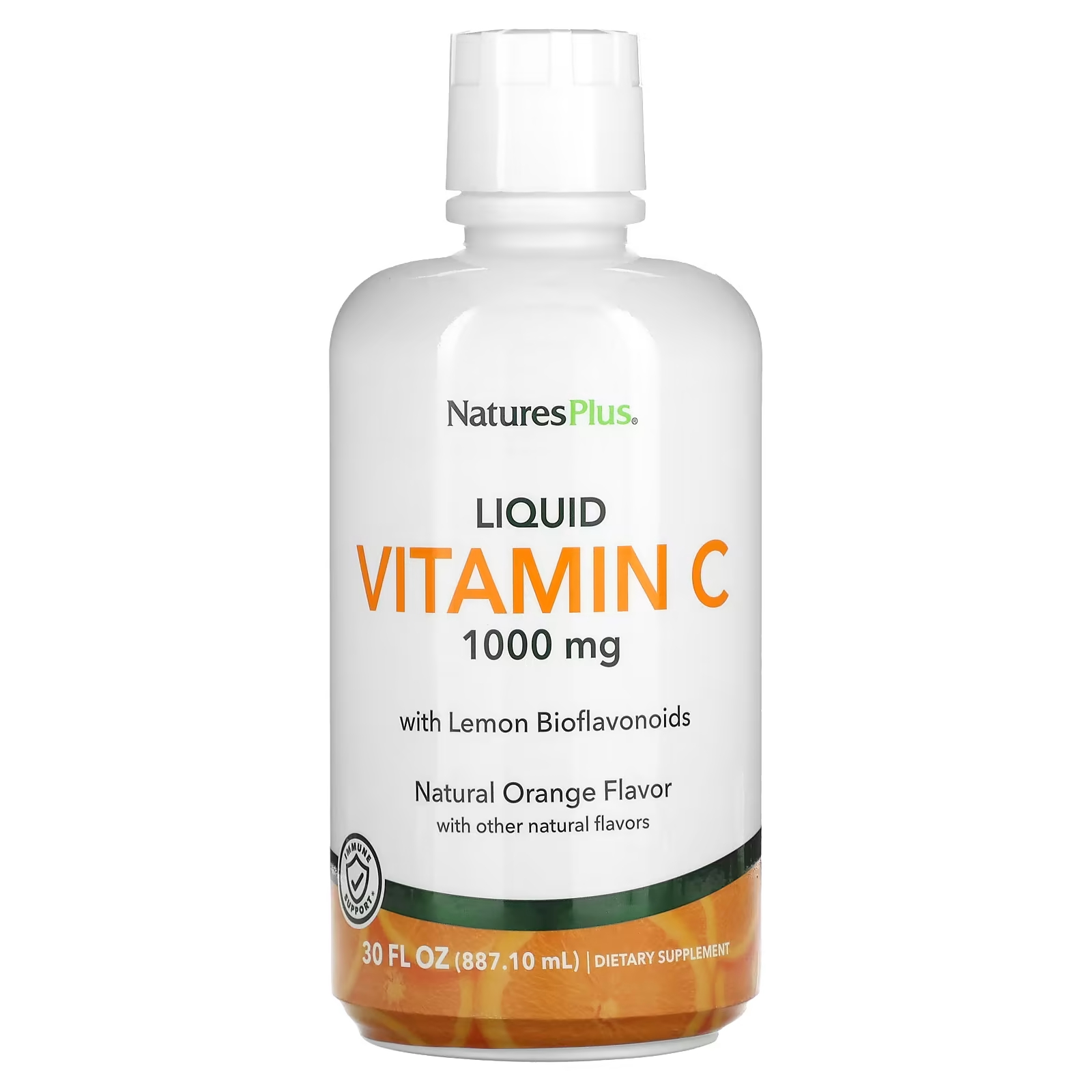 Витамин С NaturesPlus жидкий натуральный апельсин 1000 мг, 887.10 мл витамин с naturesplus апельсин 1000 мг 60 таблеток