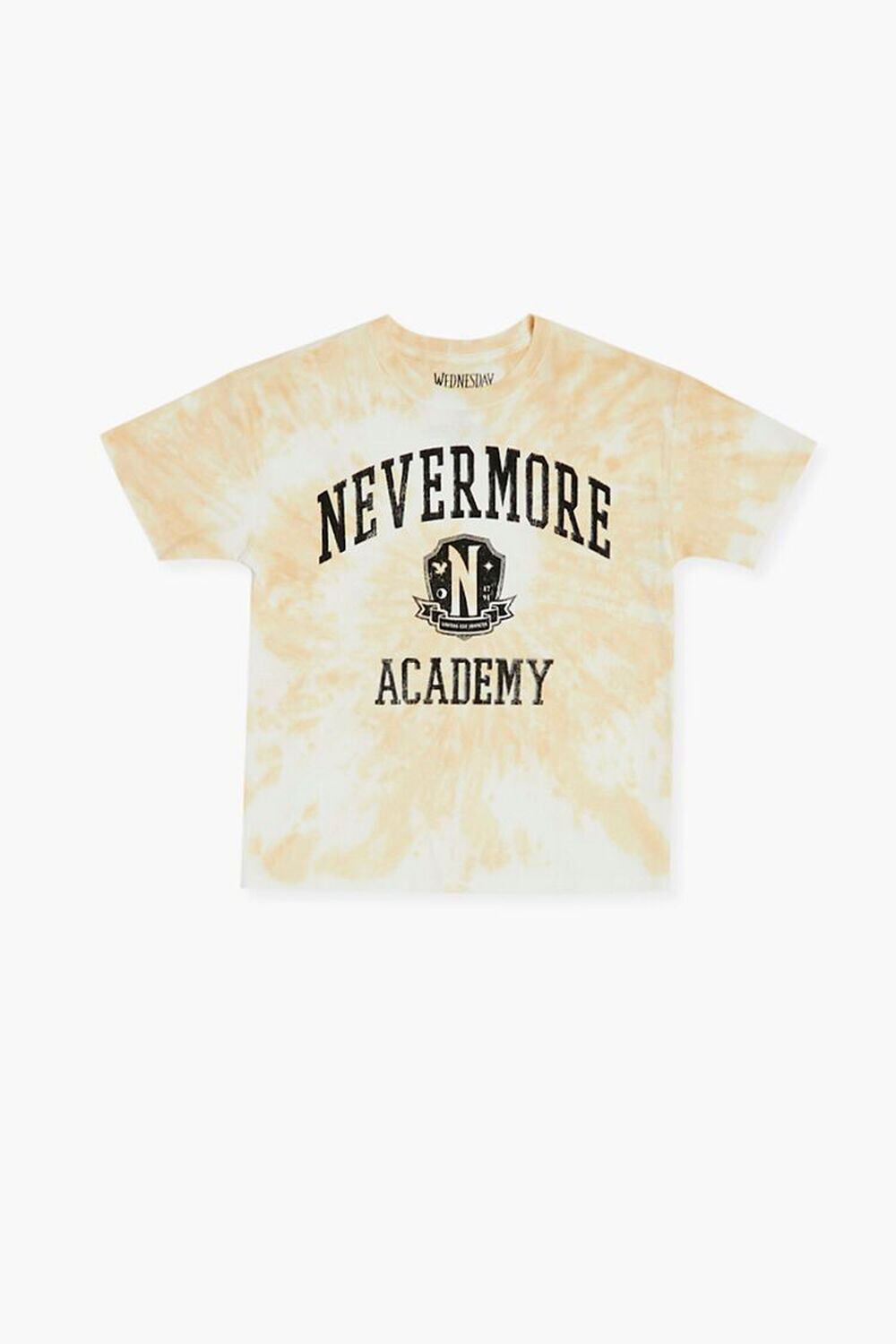 

Футболка с рисунком тай-дай Girls Nevermore Forever 21, кремовый