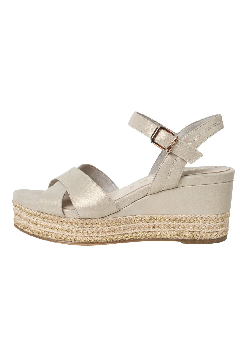 

Босоножки на танкетке Tamaris Espadrillot, бежевый