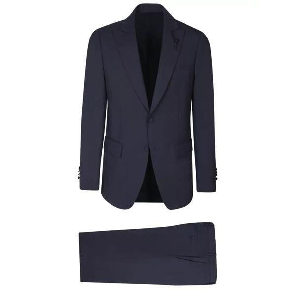 

Костюм blue wool suit Lardini, синий