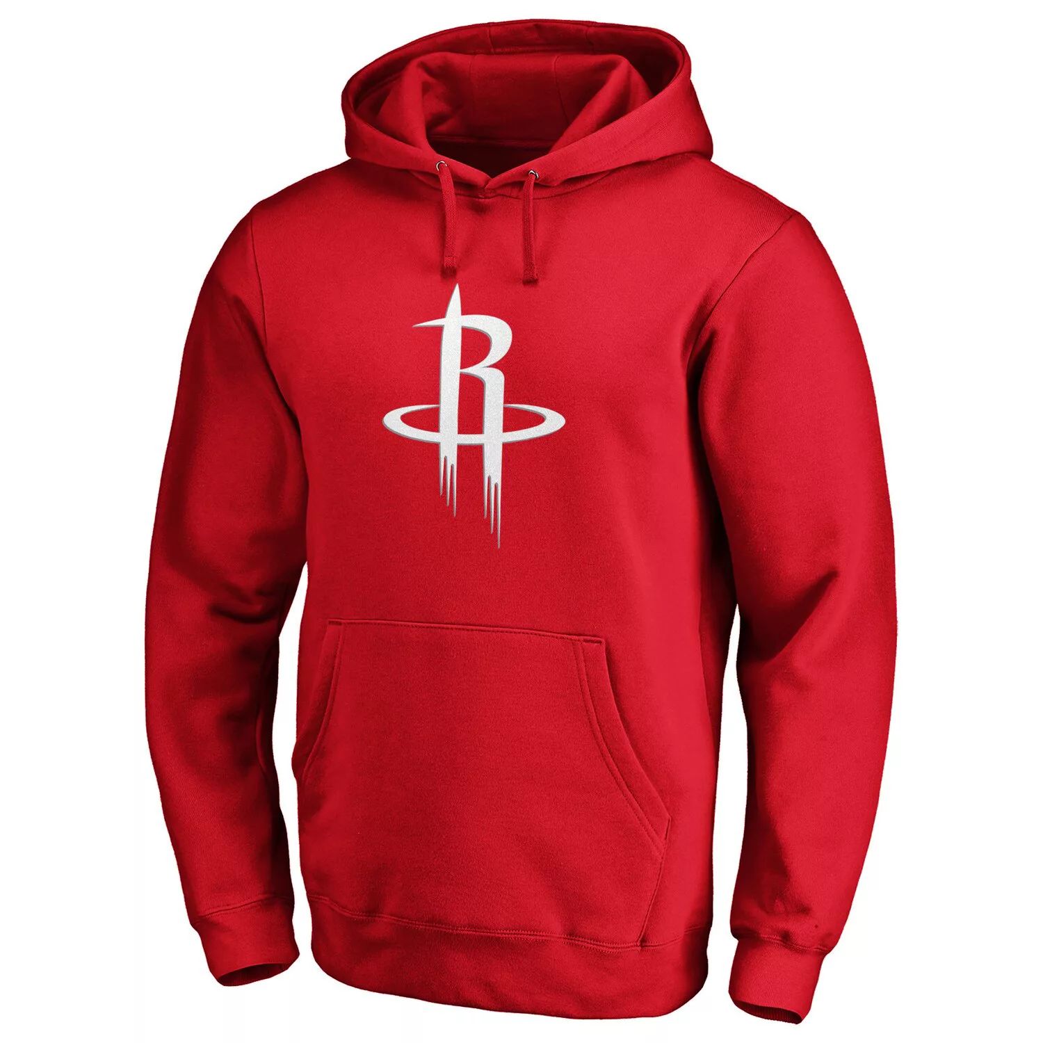 Мужской красный пуловер с капюшоном и логотипом команды Houston Rockets Primary Team Fanatics