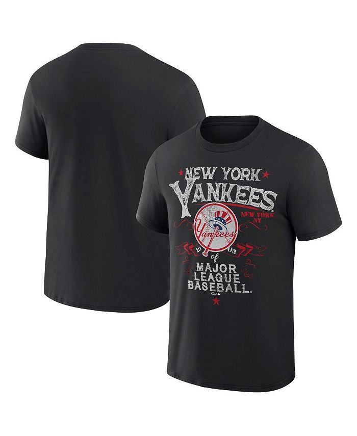 

Мужская футболка Darius Rucker Collection by Black New York Yankees Beach Splatter Fanatics, черный