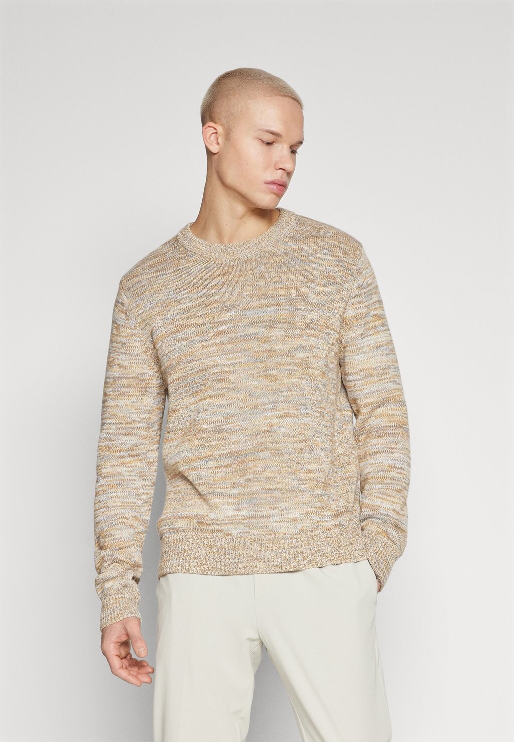 

Вязаный свитер OWEN CREW NECK Samsøe Samsøe, цвет moonstone mel.