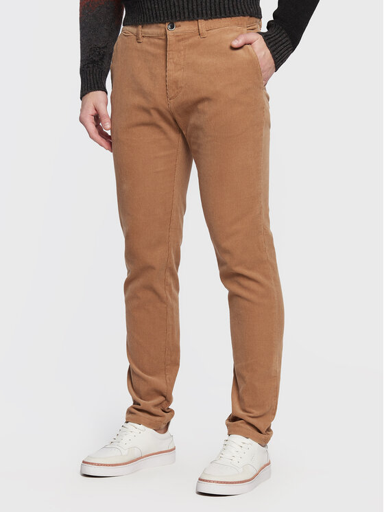Тканевые брюки узкого кроя Sisley, коричневый