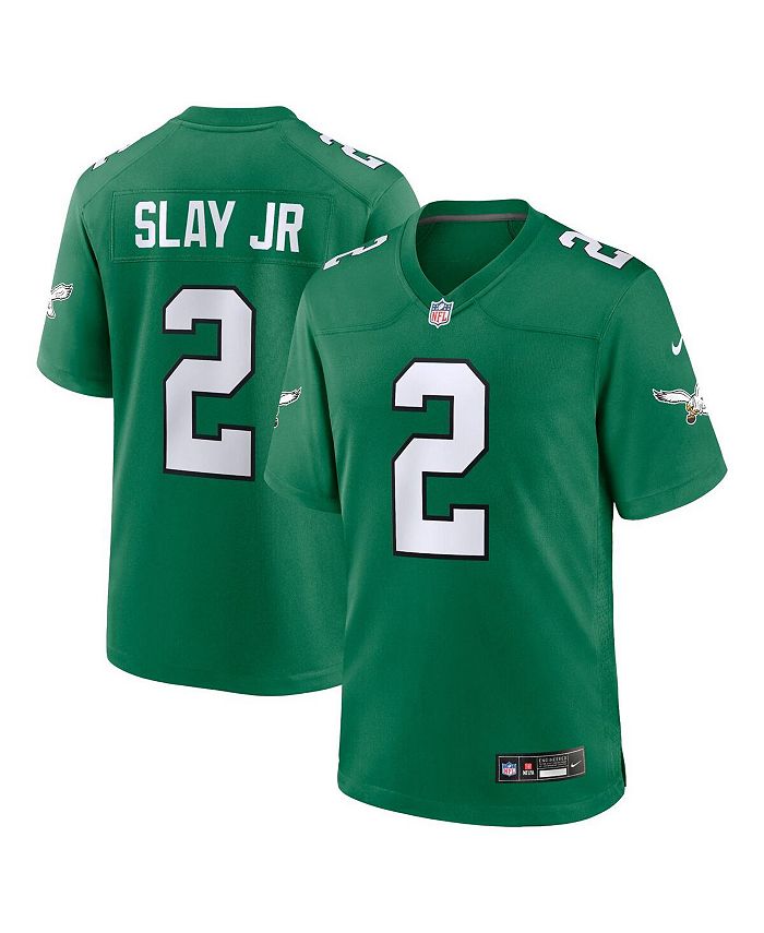 

Мужская футболка Darius Slay Kelly Green Philadelphia Eagles Alternate Game Player Nike, зеленый