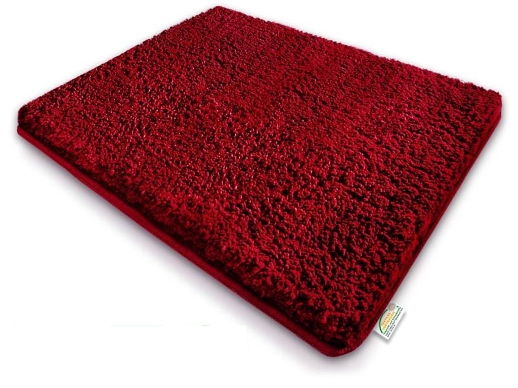 

Коврики для ванной Sky очень пушистые, разные цвета и размеры Berry Red 70 x 120 см Floordirekt, красный