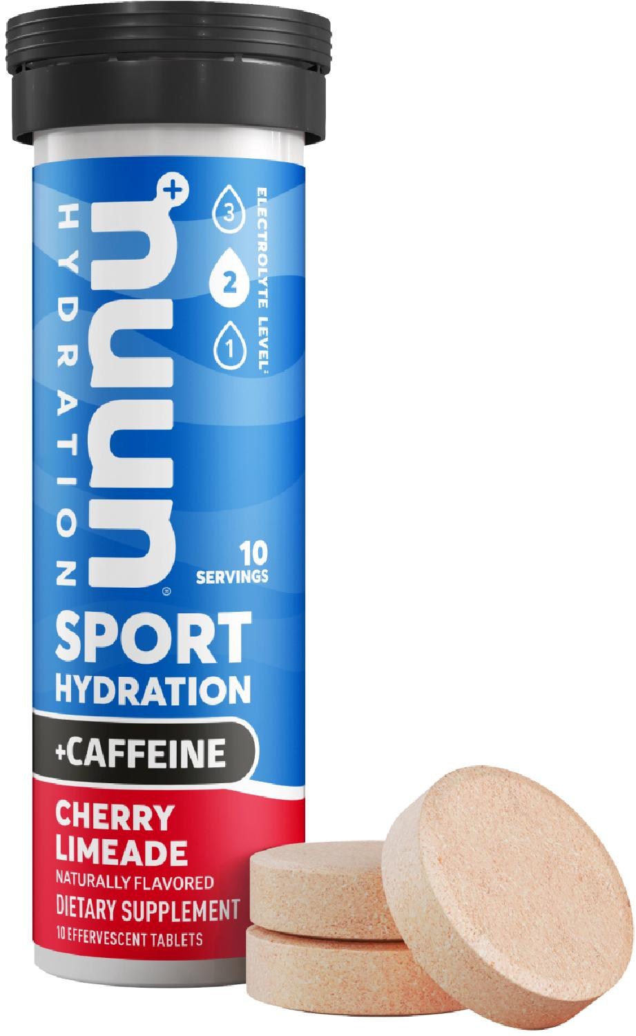 Таблетки Sport + Caffeine Hydration — 10 порций NUUN nuun hydration sport добавка с шипучими электролитами апельсин 10 таблеток