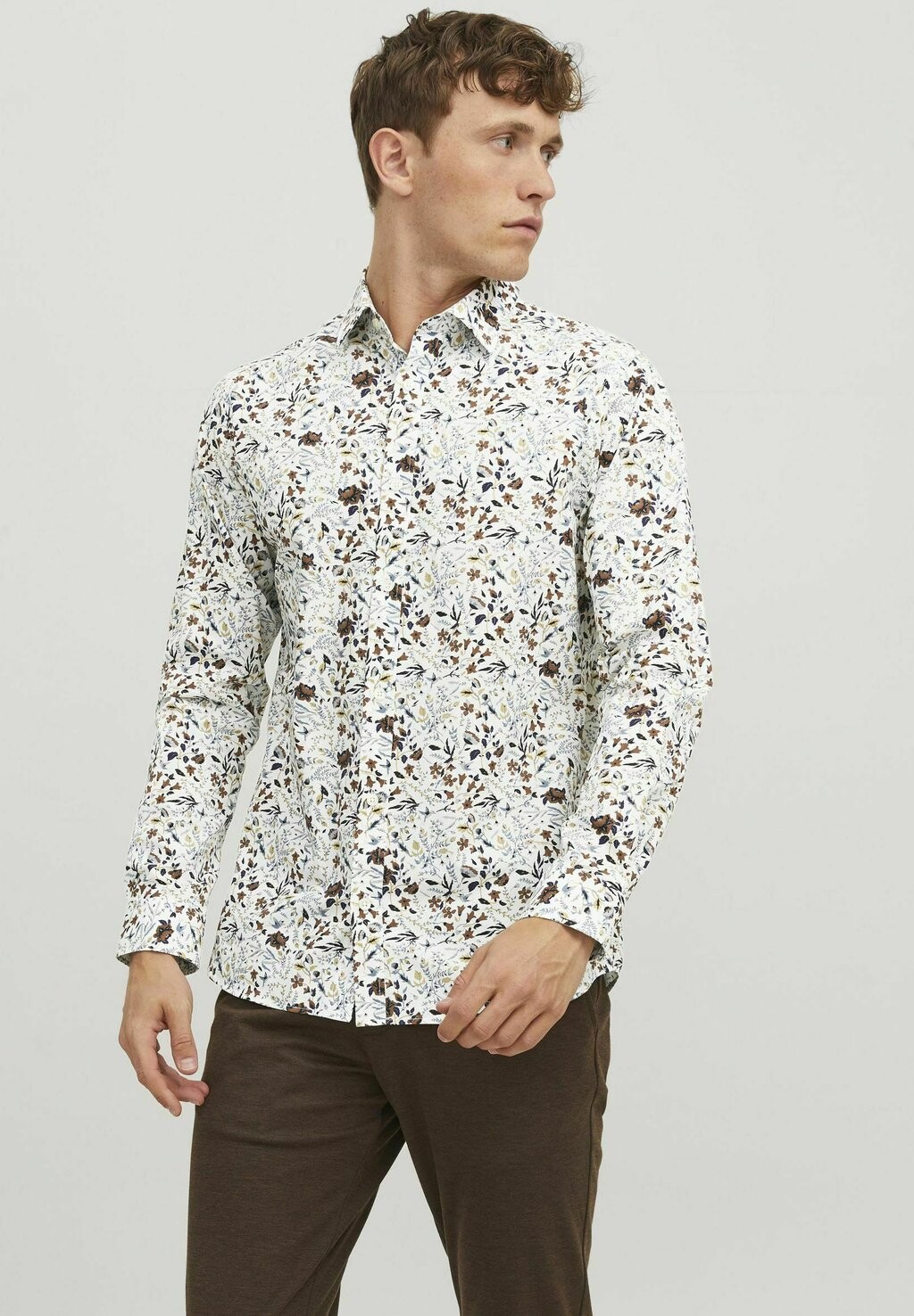 

Рубашка JPRBLAMONACO PRINT L/S Jack & Jones, белый