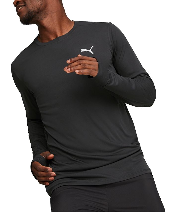Мужская футболка для бега Run Favorite с длинными рукавами Puma, черный