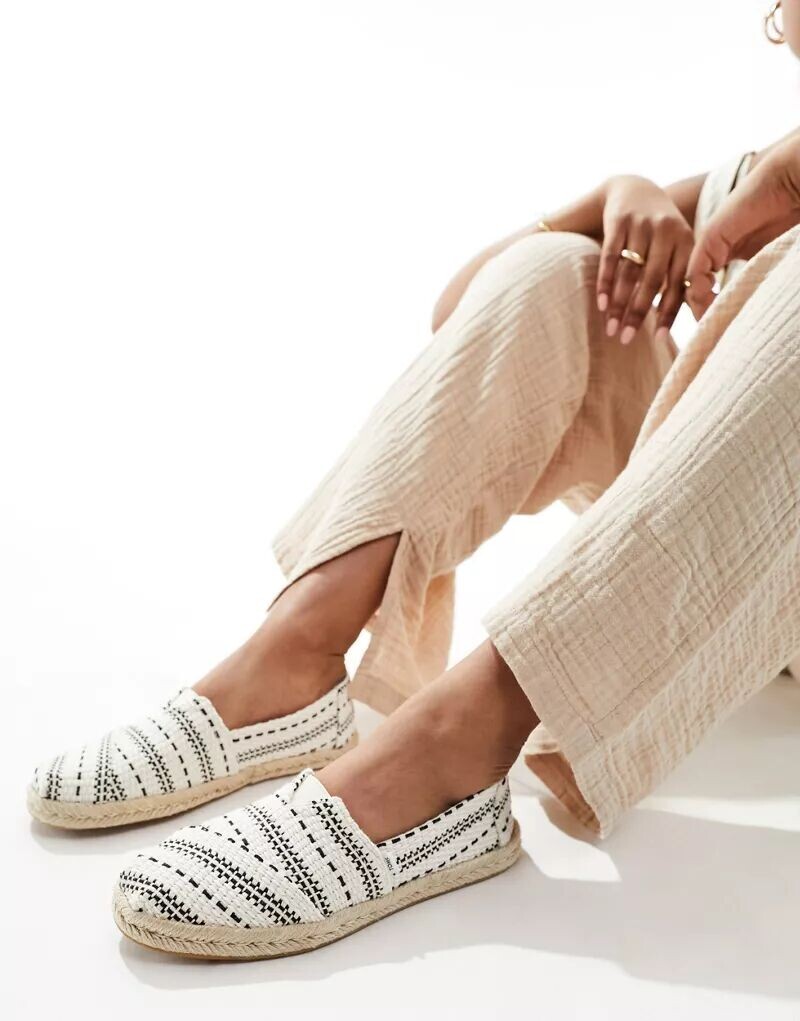 

Эспадрильи в полоску TOMS Alpargata цвета Natural Global