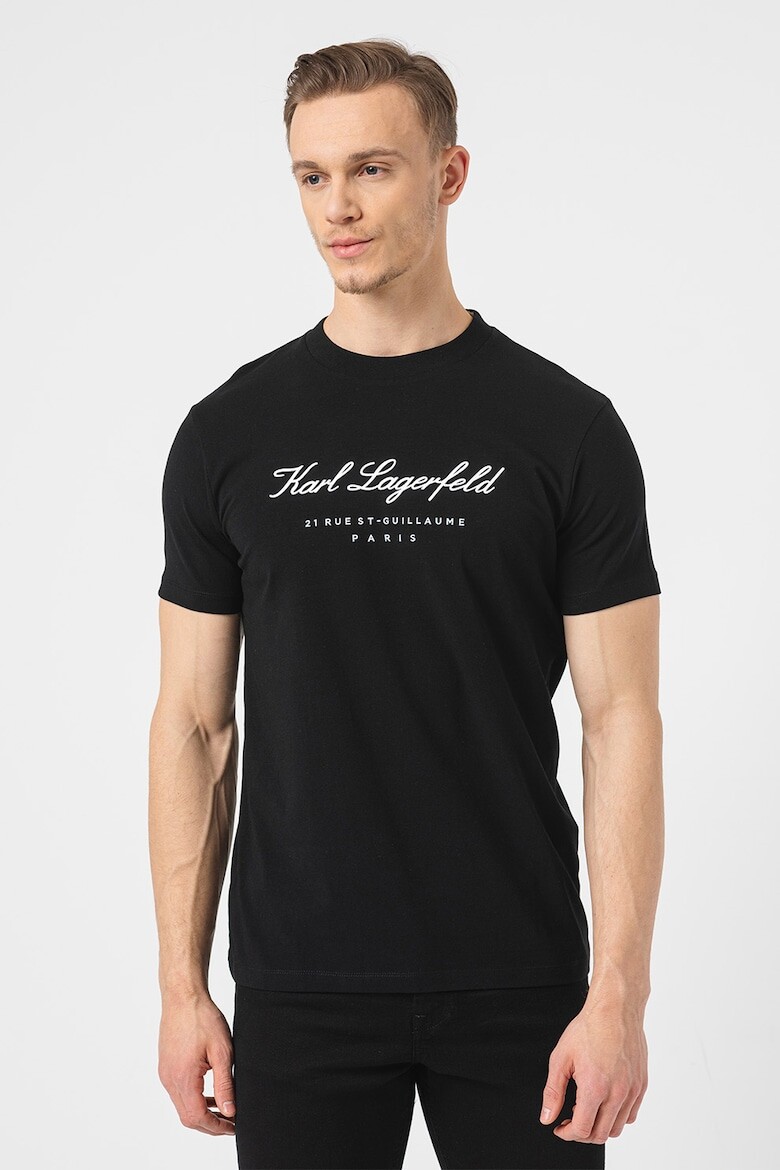 

Футболка с логотипами Karl Lagerfeld, черный