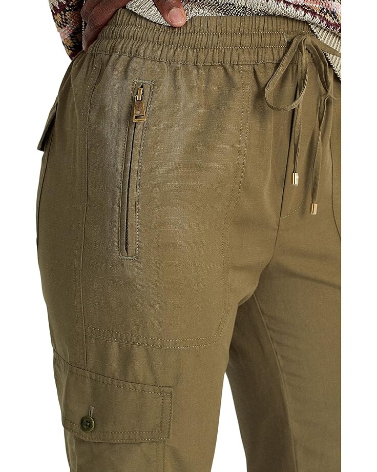 

Брюки LAUREN Ralph Lauren Chambray Cargo Ankle Pant, цвет Olive Fern