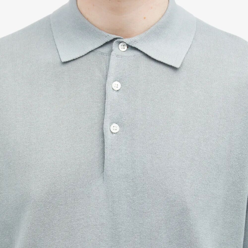 

Трикотажное поло с длинными рукавами Beams Plus, 12 г, синий