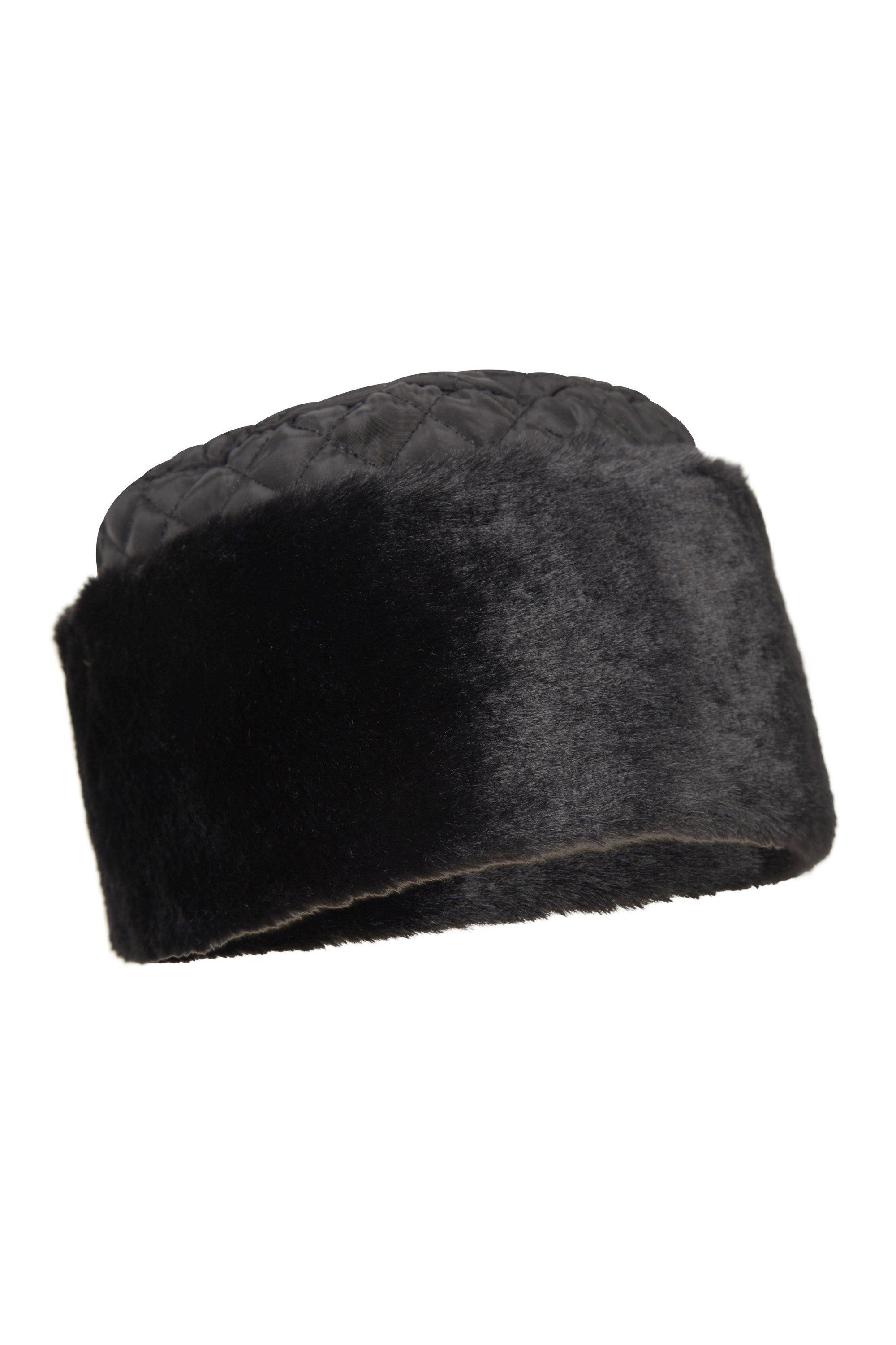 Шапка-засада из искусственного меха Повседневная мягкая зимняя шапка Mountain Warehouse, черный