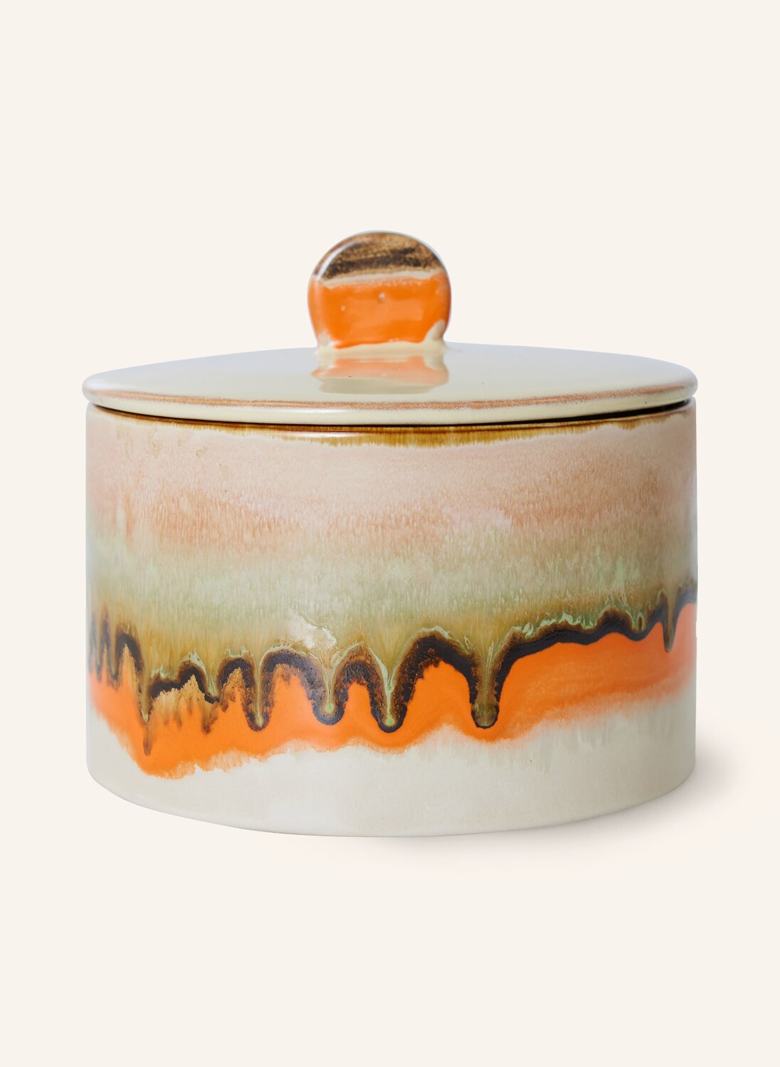 

Ящик для хранения Hk Living BURST, высота 14 см, цвет hellgrün/creme/orange