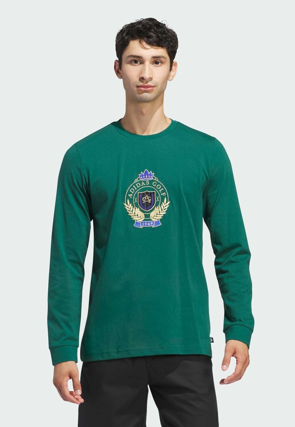 

Футболка с длинным рукавом Goto Crest Graphic Tee Adidas, цвет collegiate green