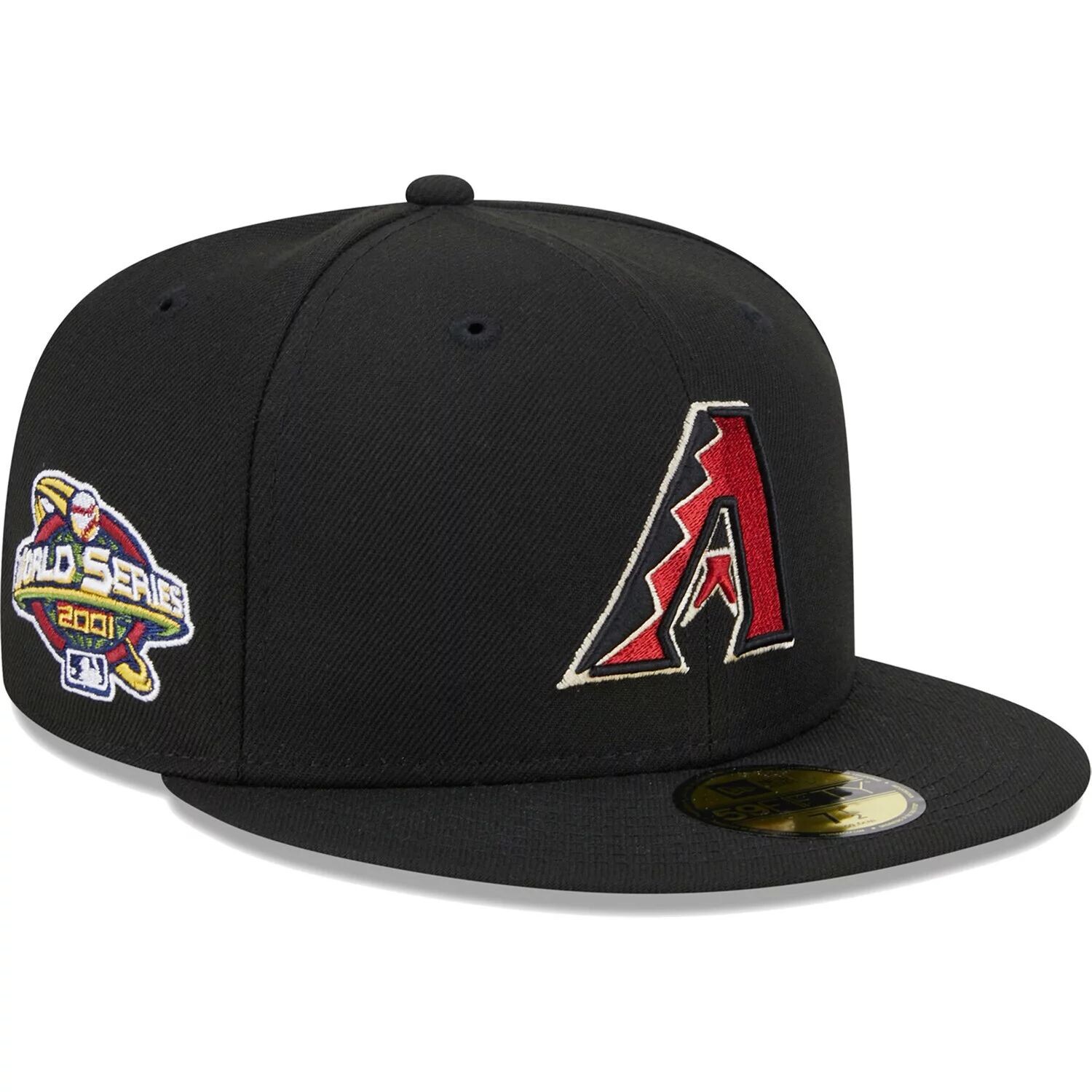 

Мужская облегающая шляпа New Era Black Arizona Diamondbacks 2001 World Series Team цвета 59FIFTY