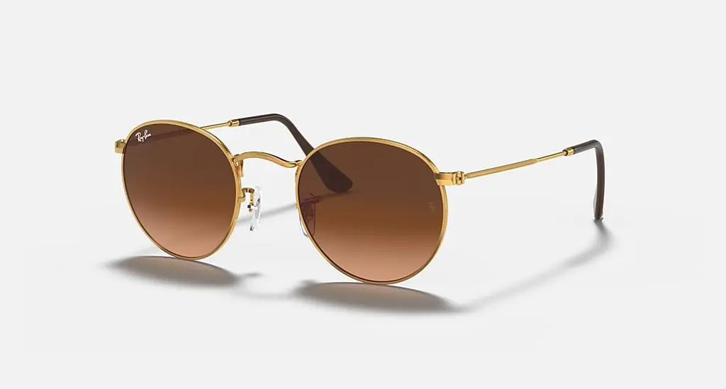

Солнцезащитные очки Ray-Ban ROUND METAL, розовый/коричневый градиент