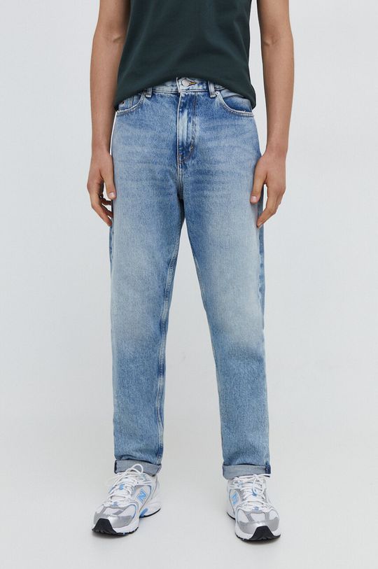Джинсы Айзек Tommy Jeans, синий джинсы свободного кроя tommy jeans цвет denim medium