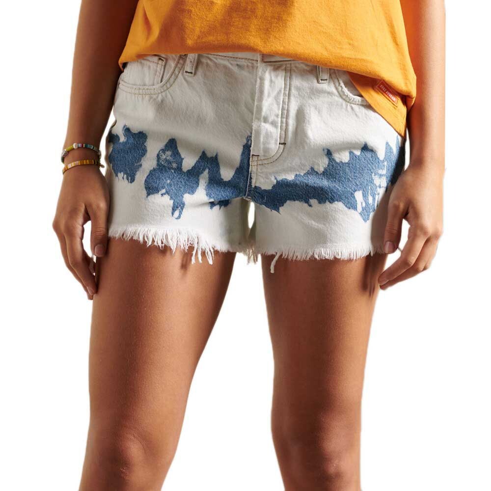 

Шорты Superdry High Rise Cut Off, белый