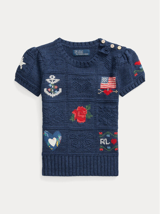 

Свитер обычного кроя Polo Ralph Lauren, синий