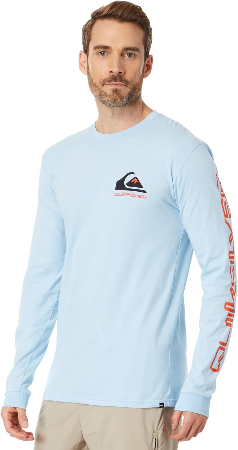 

Футболка с длинными рукавами и логотипом Omni Quiksilver, цвет Clear Sky
