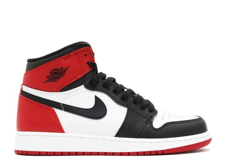 

Кроссовки AIR JORDAN 1 RETRO BG 'BLACK TOE' 2016, белый