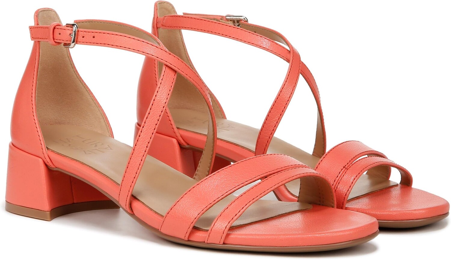 

Сандалии Naturalizer June Ankle Straps, цвет Apricot Blush Leather