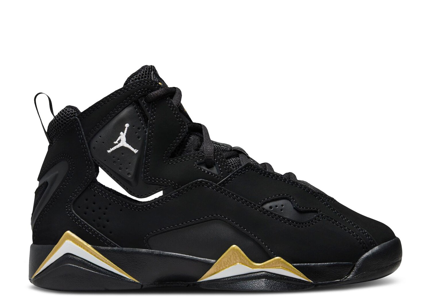 

Кроссовки Air Jordan Jordan True Flight Gs 'Black Metallic Gold' 2023, черный