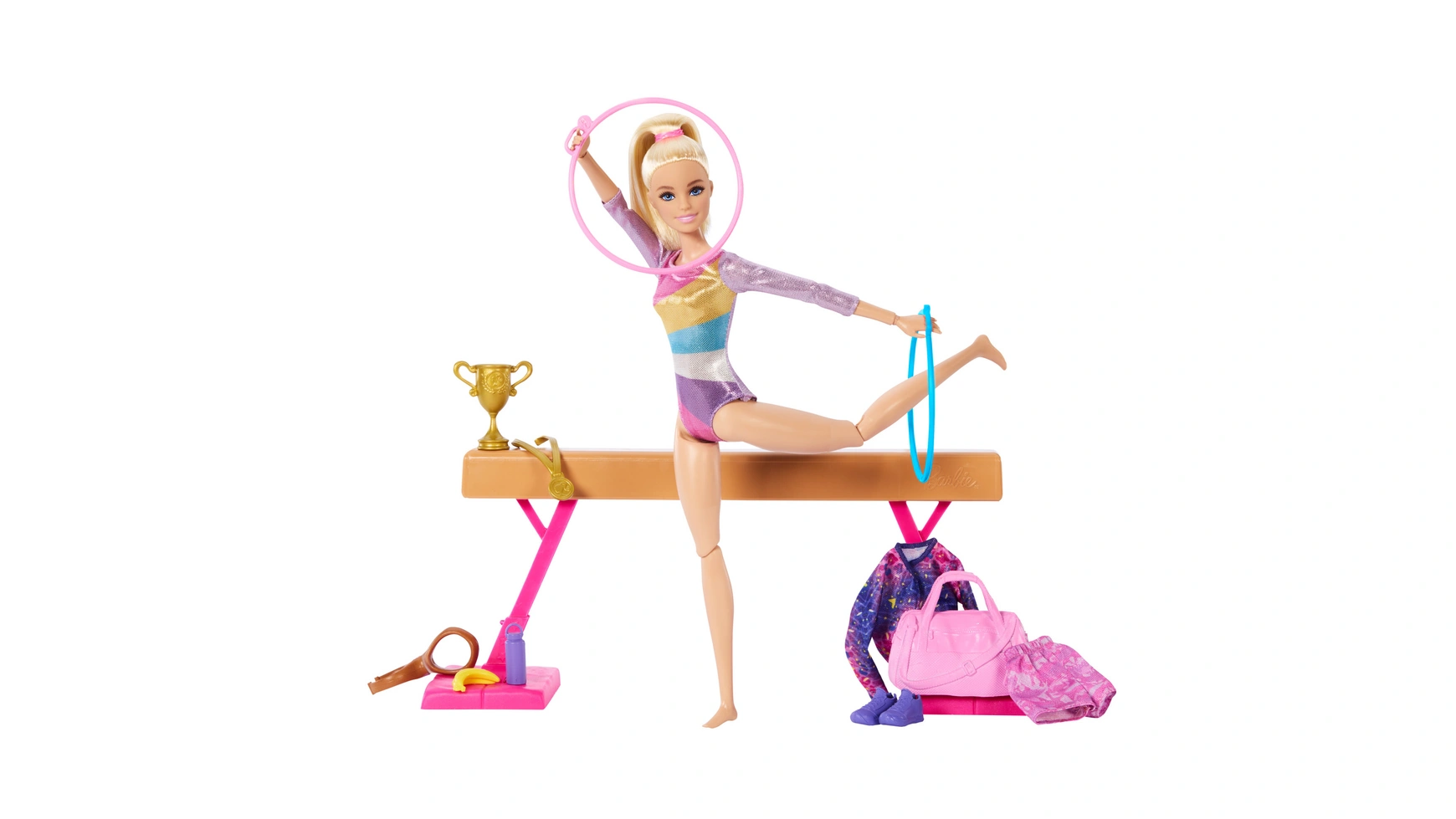 Набор для гимнастики Barbie набор игровой hape ветеринарная клиника двухэтажный с животными куклой и аксессуарами