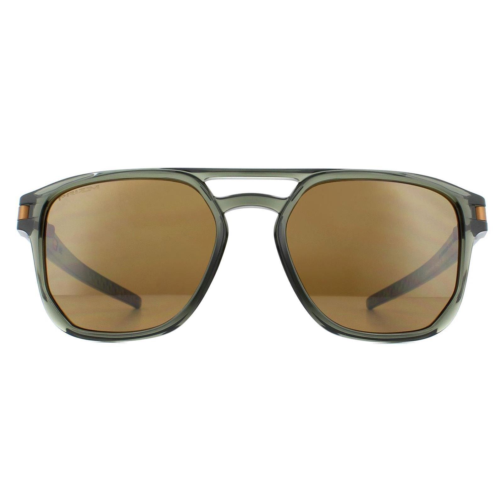 Квадратные вольфрамовые солнцезащитные очки оливкового цвета с чернилами Prizm Oakley, зеленый