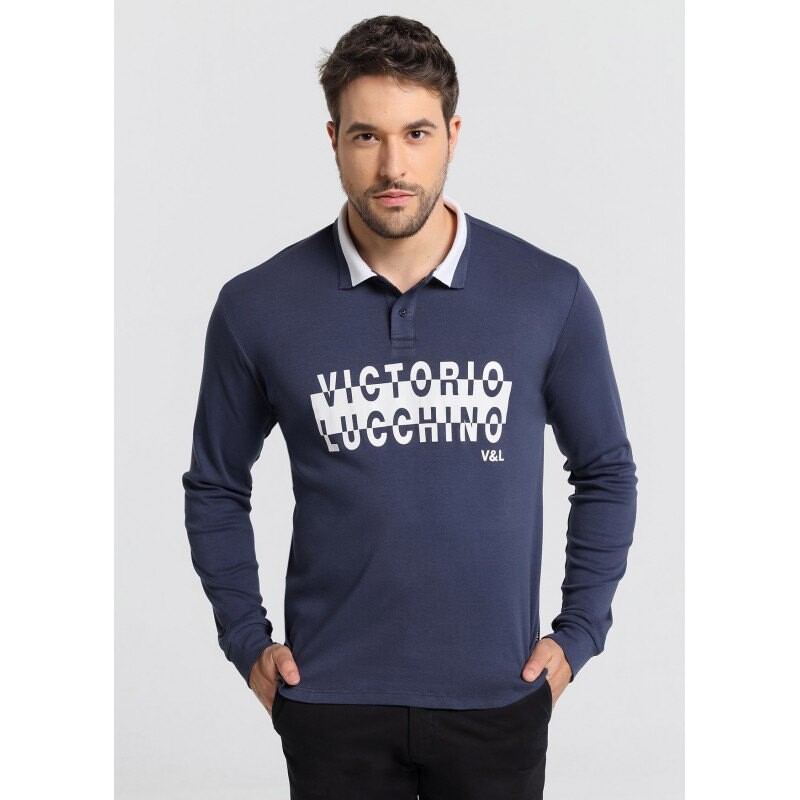 

Поло Victorio & Lucchino V&l Sport, синий
