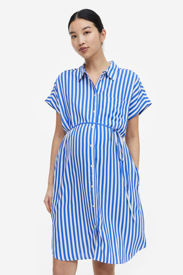 

Платье-блузка МАМА с поясом H&M