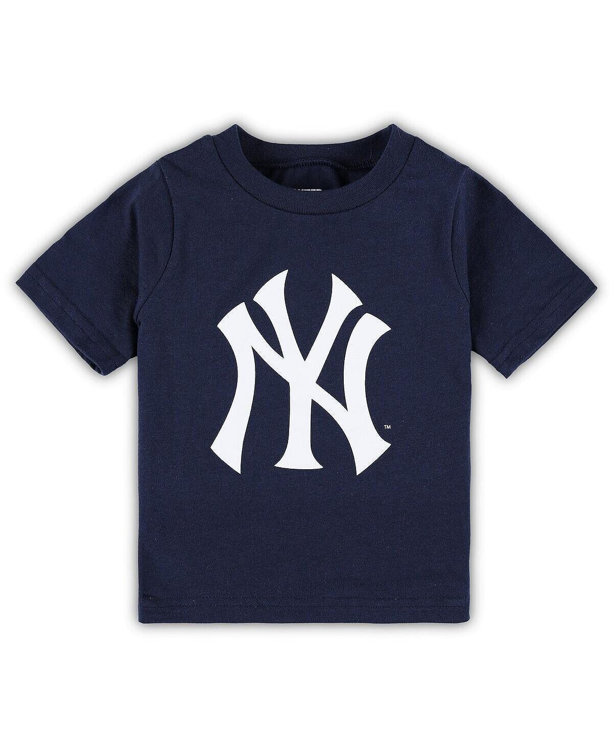 

Темно-синяя футболка с основным логотипом команды New York Yankees Team Crew для мальчиков и девочек для малышей Outerstuff