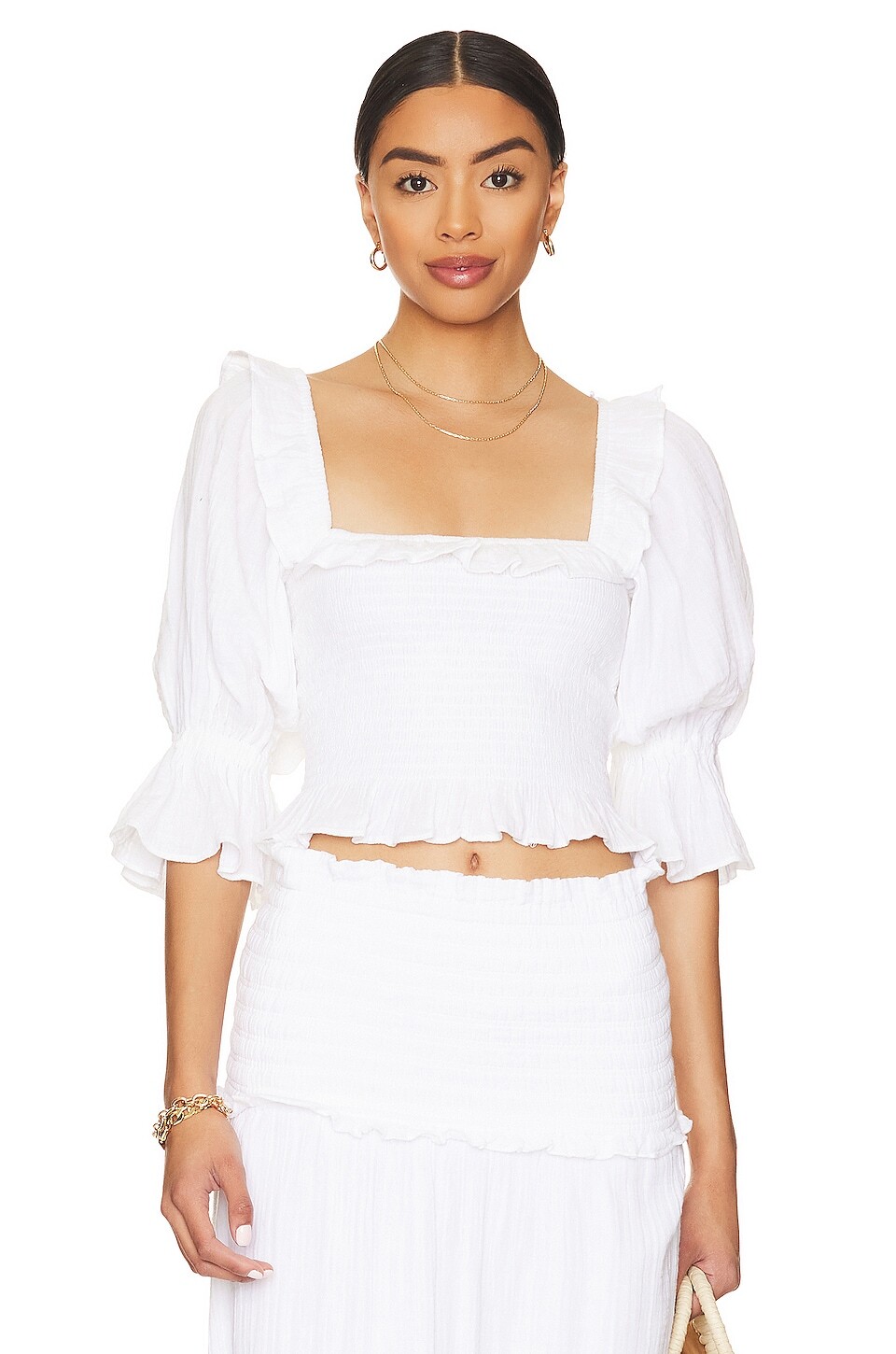 

Топ Seafolly Caspian Shirring, белый