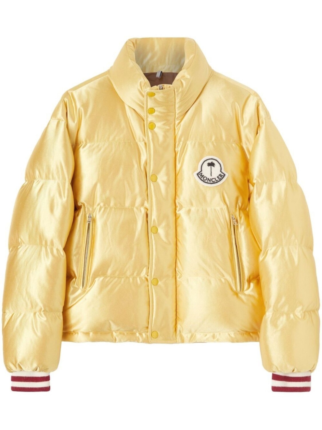 

Пуховик Keon из коллаборации с Moncler Palm Angels, золотой