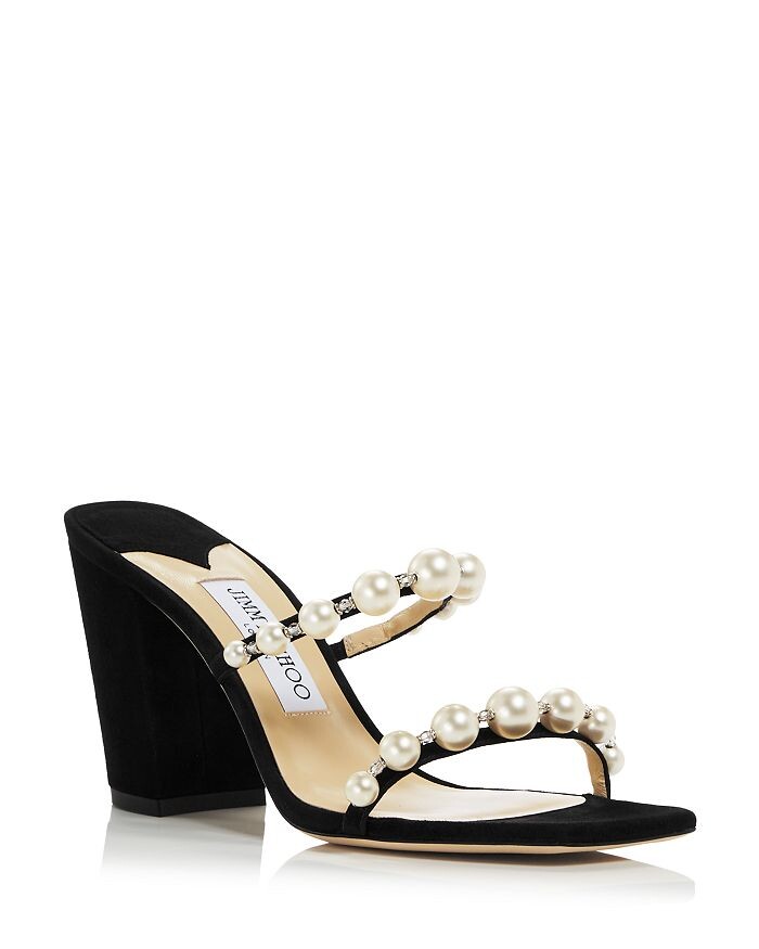 

Женские босоножки на блочном каблуке Amara 85 с украшением Jimmy Choo