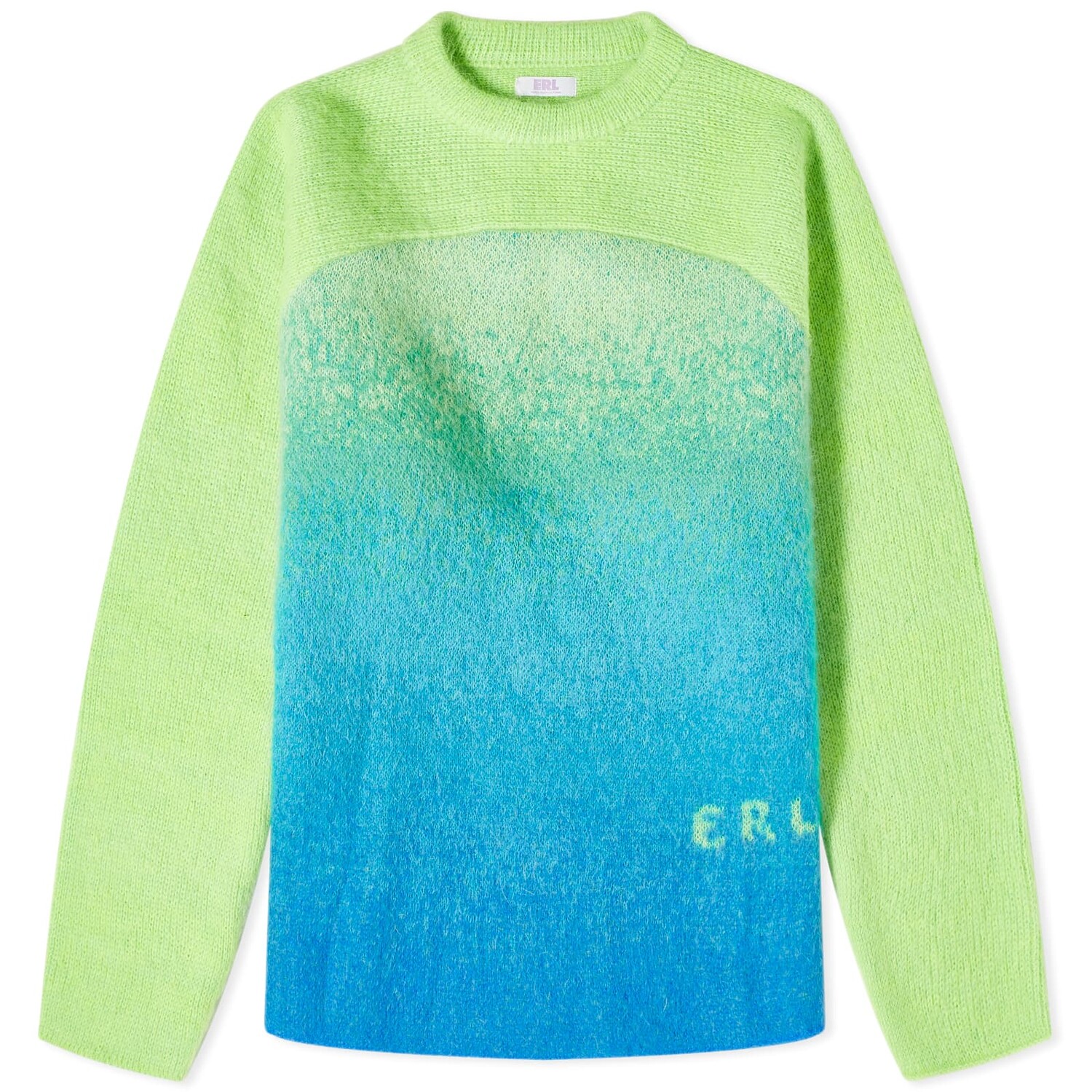 

Свитер Erl Unisex Gradient Rainbow, зеленый