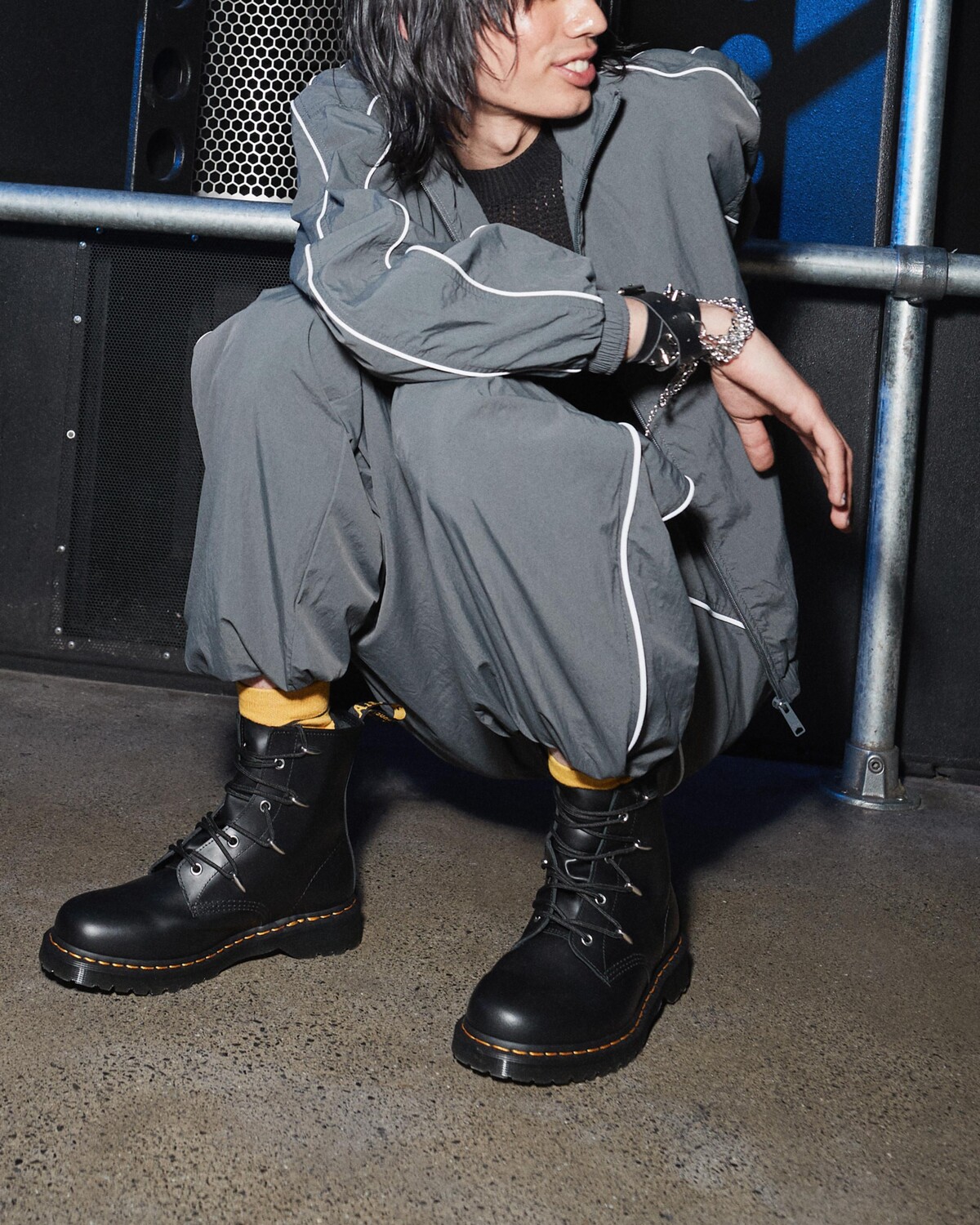

Кожаные ботинки на шнуровке 1460 Alien Hardware Dr. Martens
