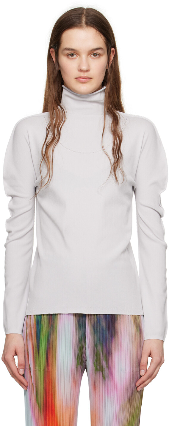 

Серая водолазка A-Poc Pleats Please Issey Miyake