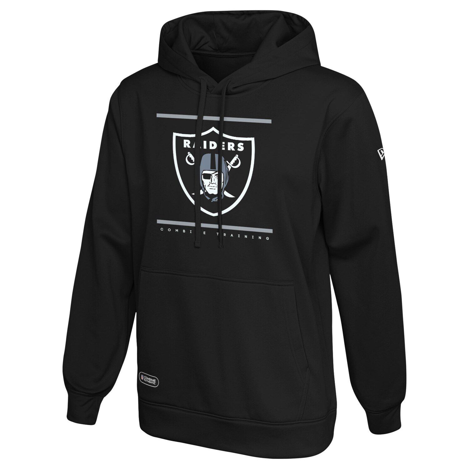 

Мужской черный пуловер New Era Las Vegas Raiders с капюшоном и капюшоном