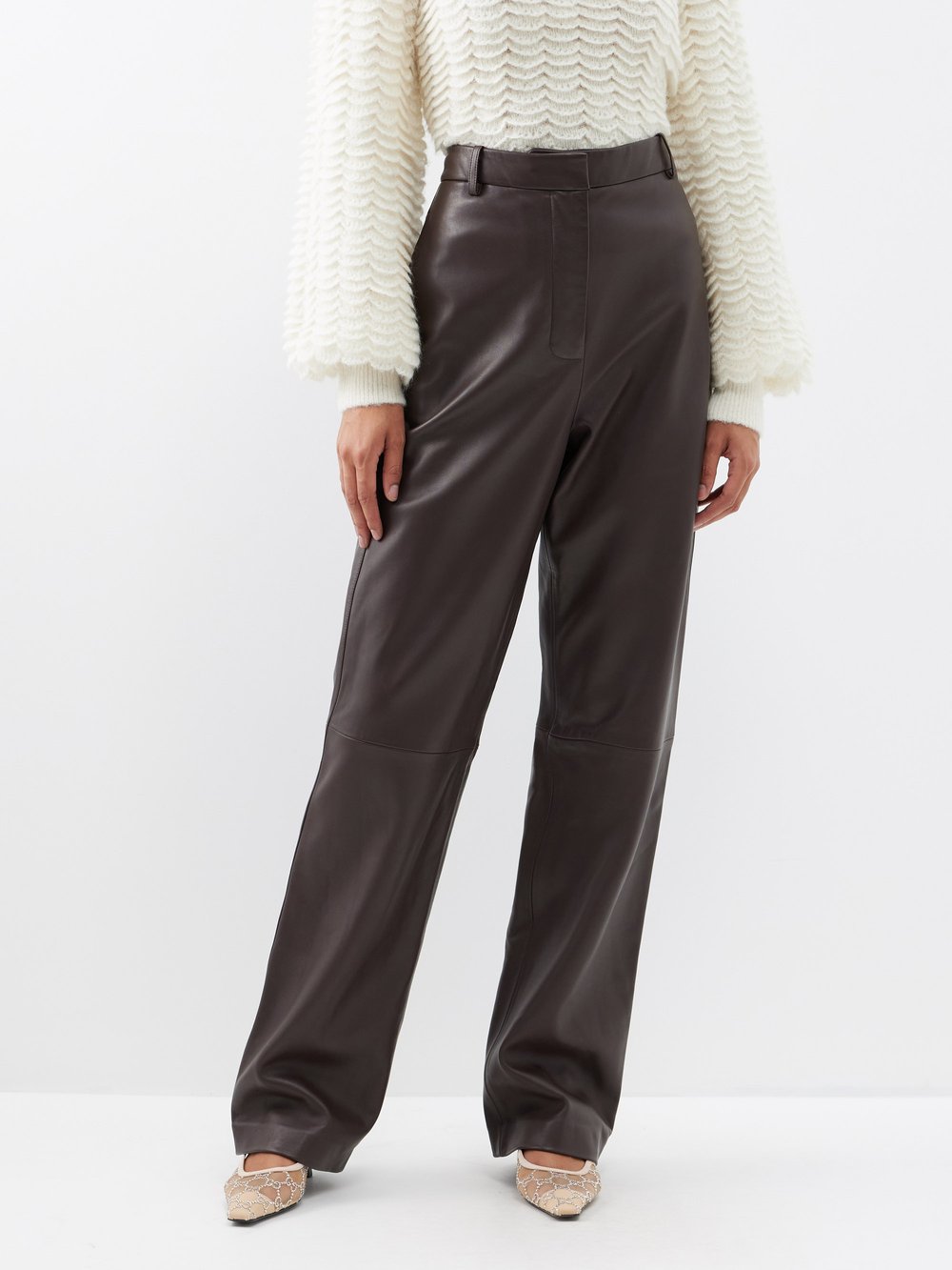 Кожаные брюки luminosity Zimmermann, коричневый