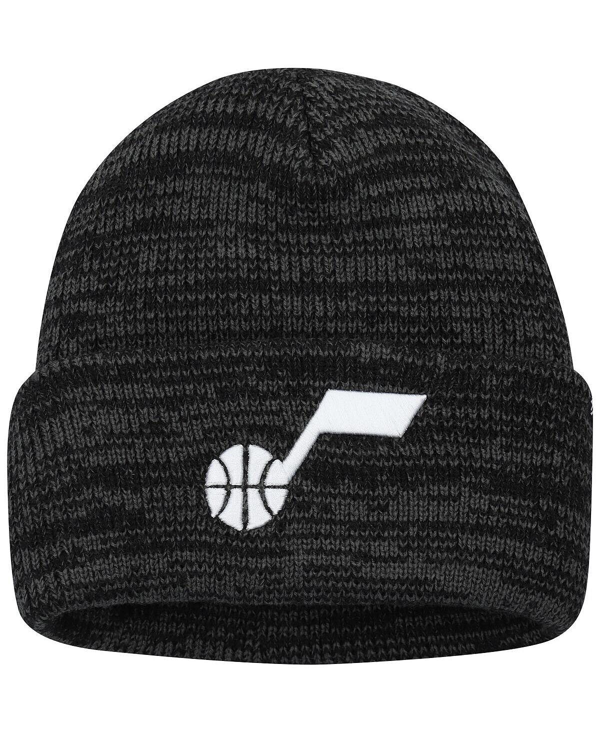 

Черная мужская вязаная шапка с манжетами Utah Jazz Brain Freeze '47 Brand