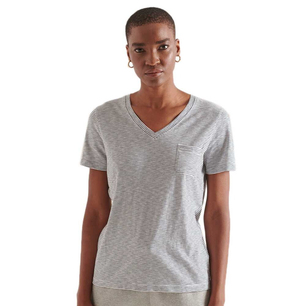 

Футболка Superdry Pocket V Neck, серый