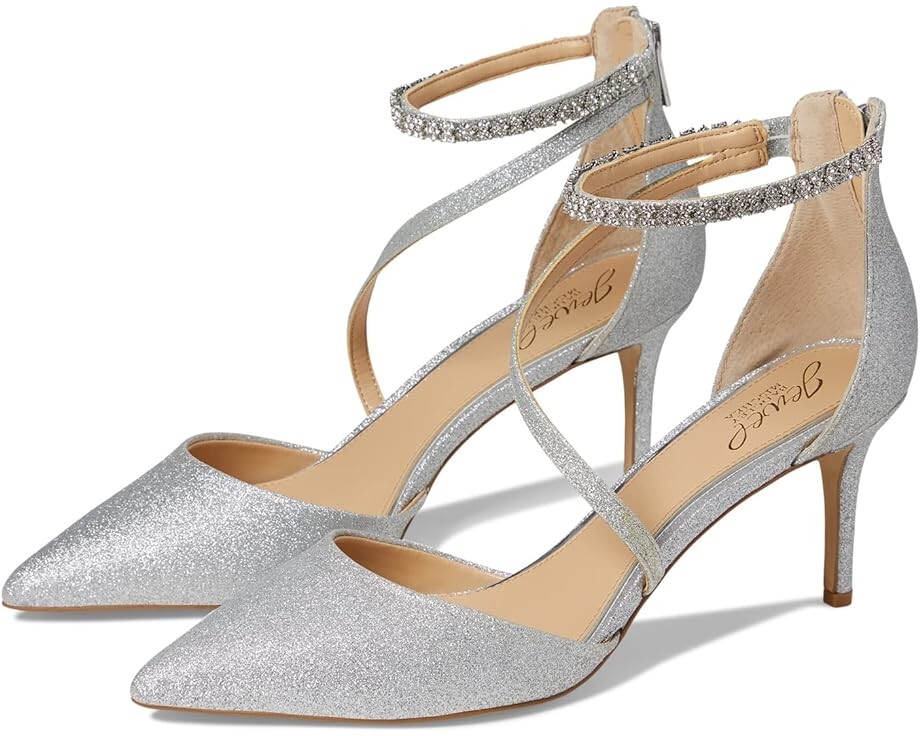 

Туфли Jewel Badgley Mischka Alaia, серебряный